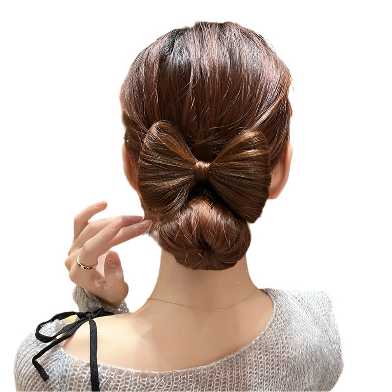 Bow Hair Clip for Women's Bobbed Ponytail