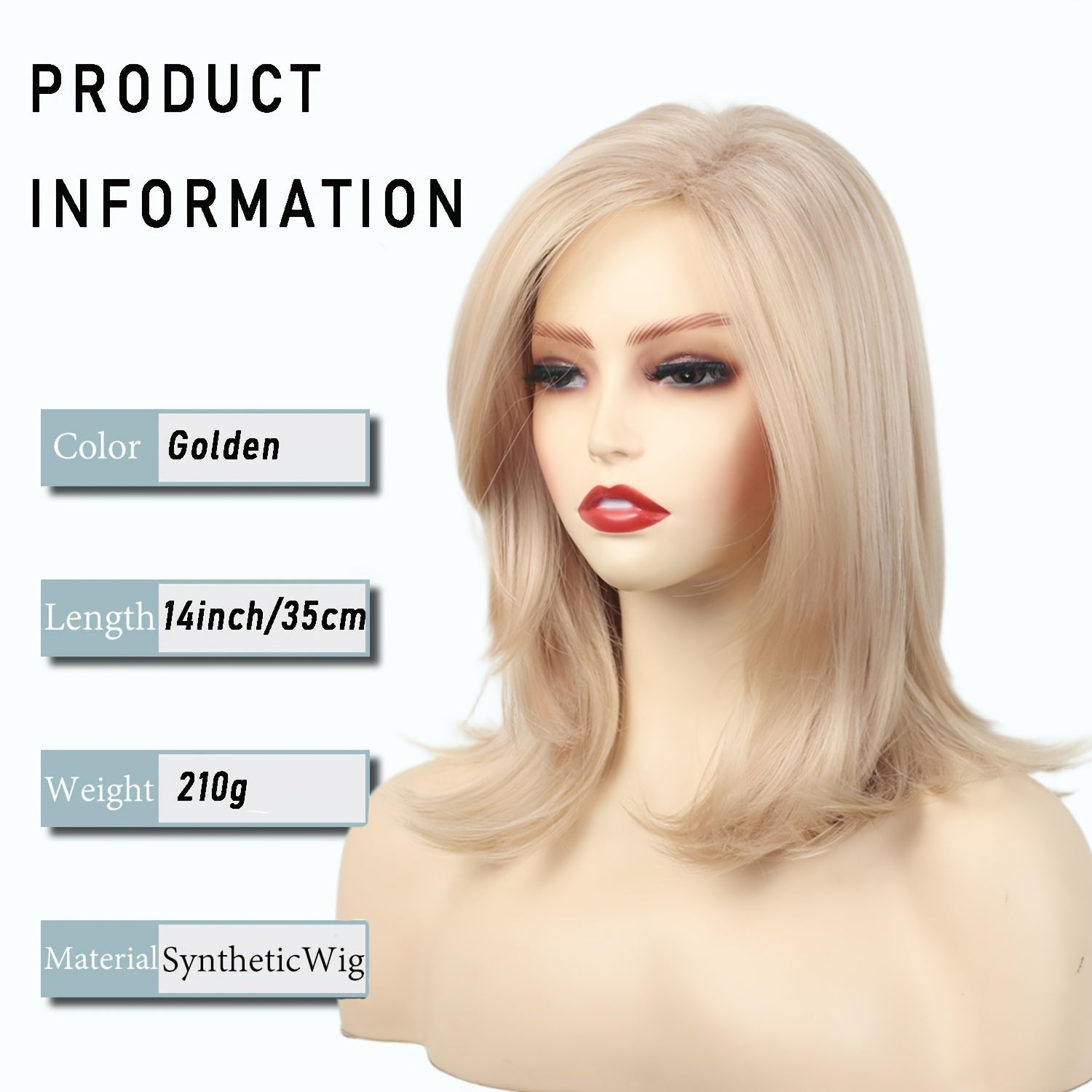 Heat-Resistant Synthetic Blonde Wig