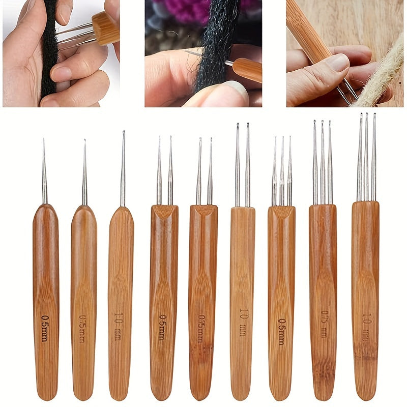 9Pcs/set Hair Crochet Hook Tool