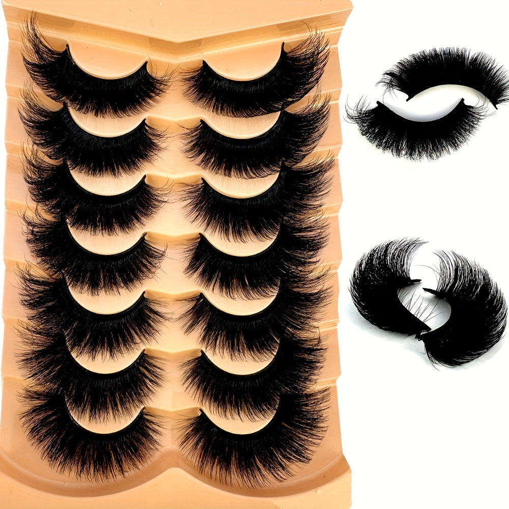7 Pairs 3D Faux Mink Fake Eyelashes