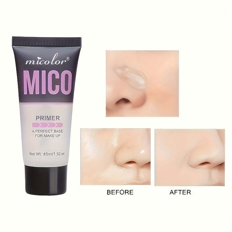 4pcs Mico Primer & Makeup Setting Spray Set - Natural Finish, Creamy Texture in White Shades - Ideal Valentine's Gift for Flawless Skin, Primer Collection|Minimalist Beauty Product|Natural Finish Spray