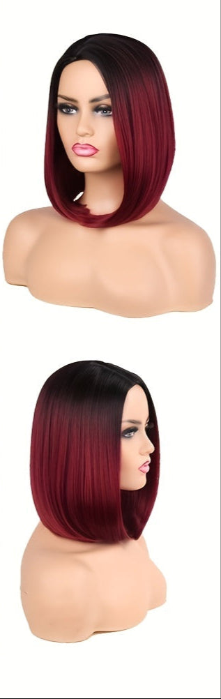 Short Bob Straight Synthetic Ombre Wig