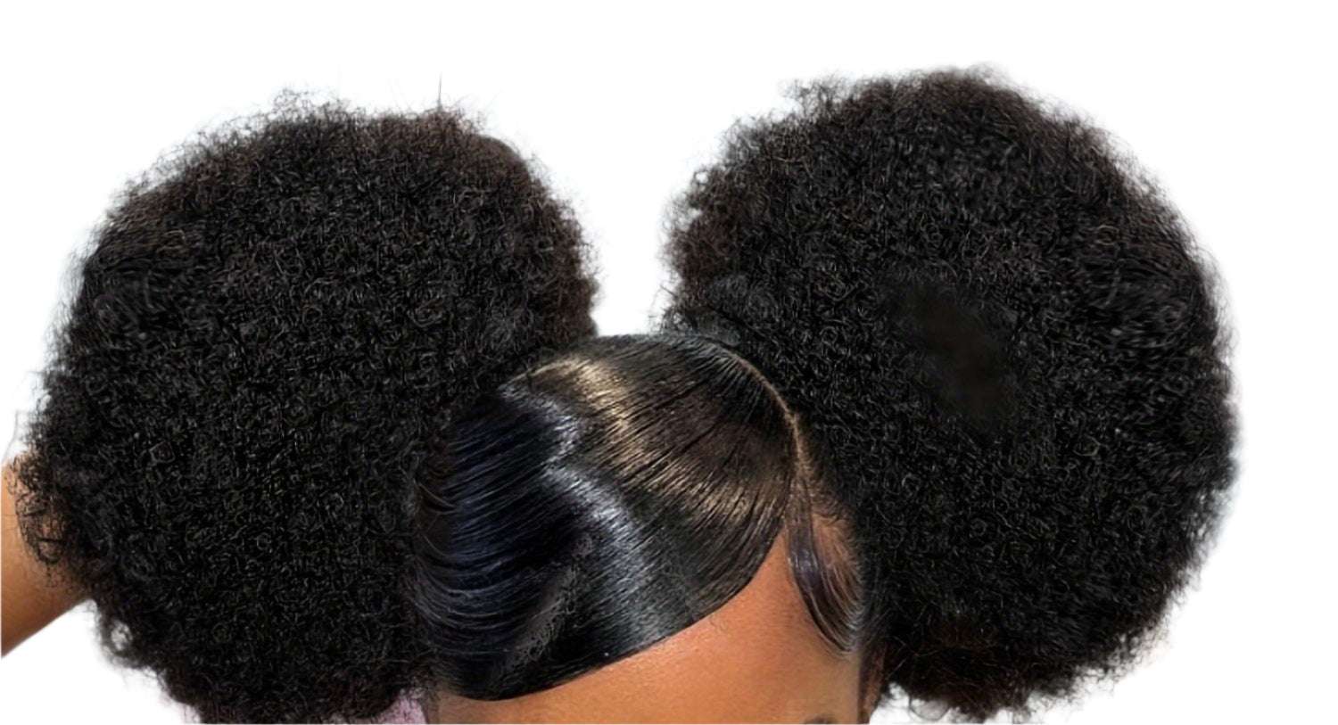 2pcs Chic Afro Puff Drawstring Ponytails