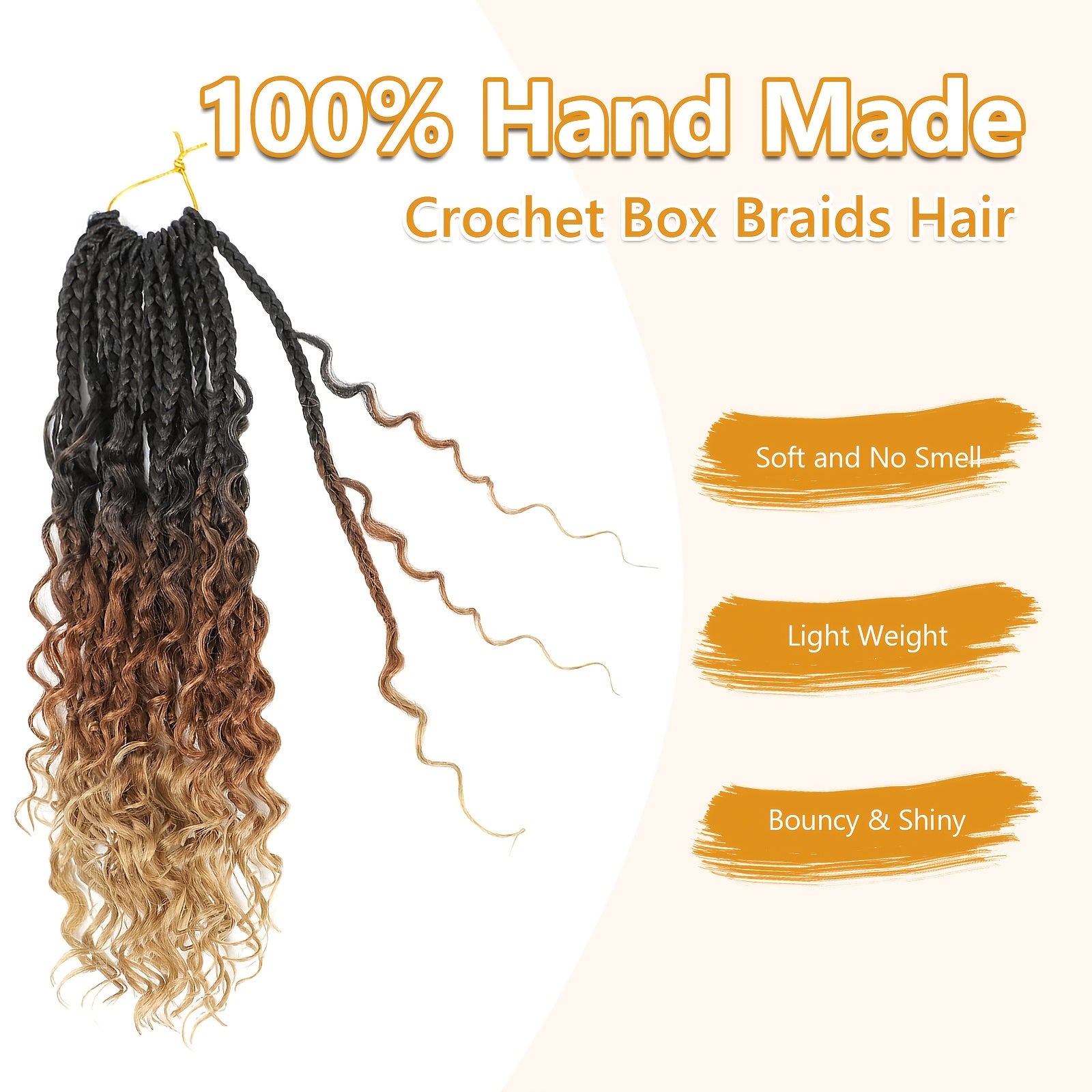 8 Packs Crochet Box Braids-14 Inch/18 Inch/24 Inch Boho Box Braids