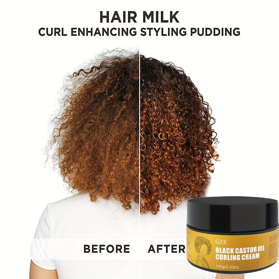 GZE Black Castor Oil Curl Defining Cream