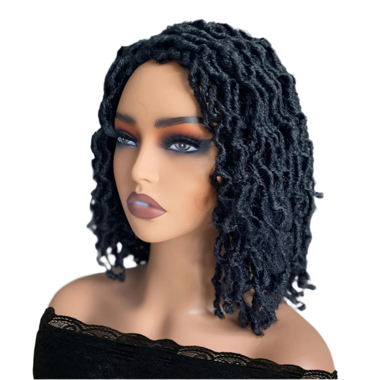 Short Dreadlock Wig Faux Locs Wig