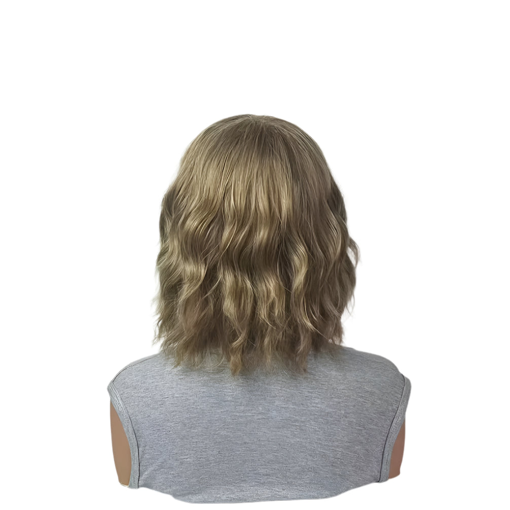 Elegant Blonde Water Wave Wig
