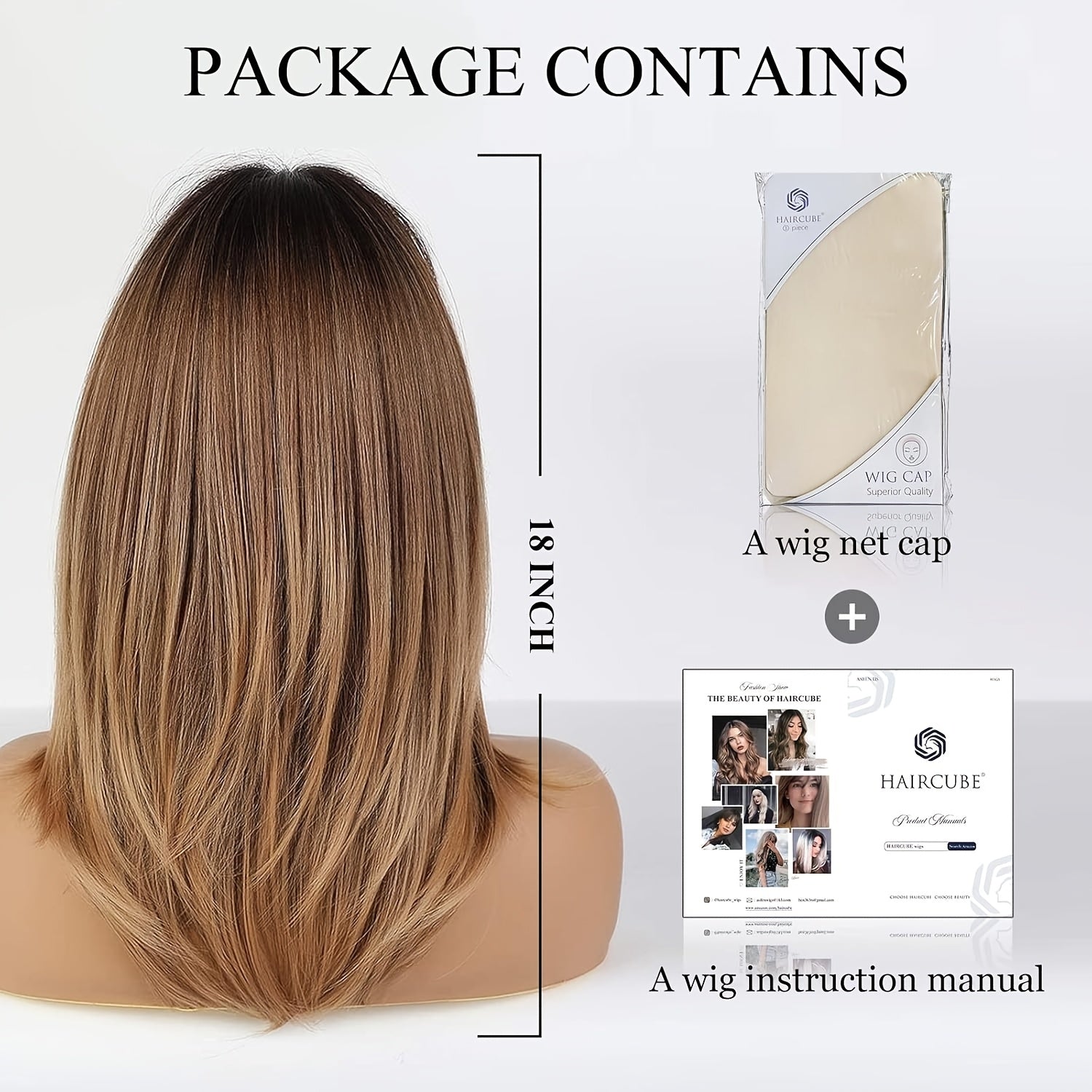 Exquisite Straight Bob Wig - 1pc, Middle Part, Side Bangs, 100% Heat Resistant Synthetic Hair, Rose Net Cap, Natural Look, Trimmable, Middle Length, Elegant Design for Women