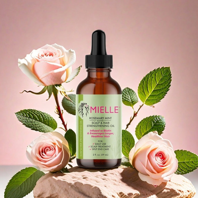 Mielle Organics Rosemary Peppermint Essential Oil, suitable for all hair types, 59ml