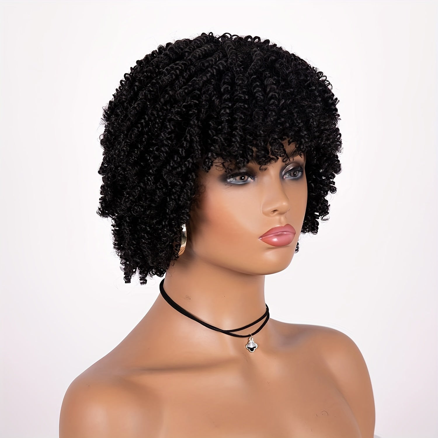 Short Black Afro wig