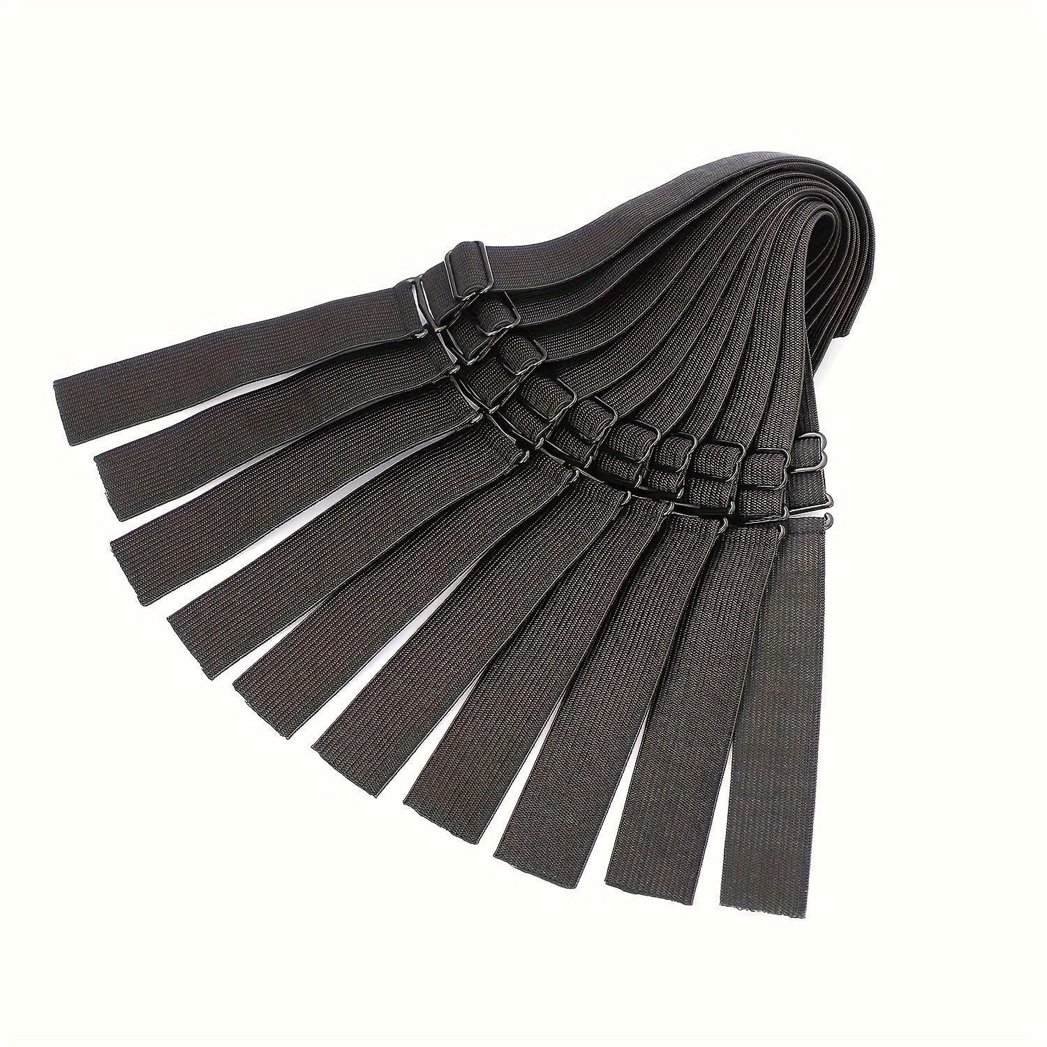 5pcs/7pcs/15pcs/20pcs/30pcs Black Adjustable Elastic Band for Wigs