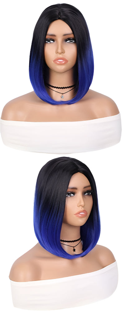 Short Bob Straight Synthetic Ombre Wig