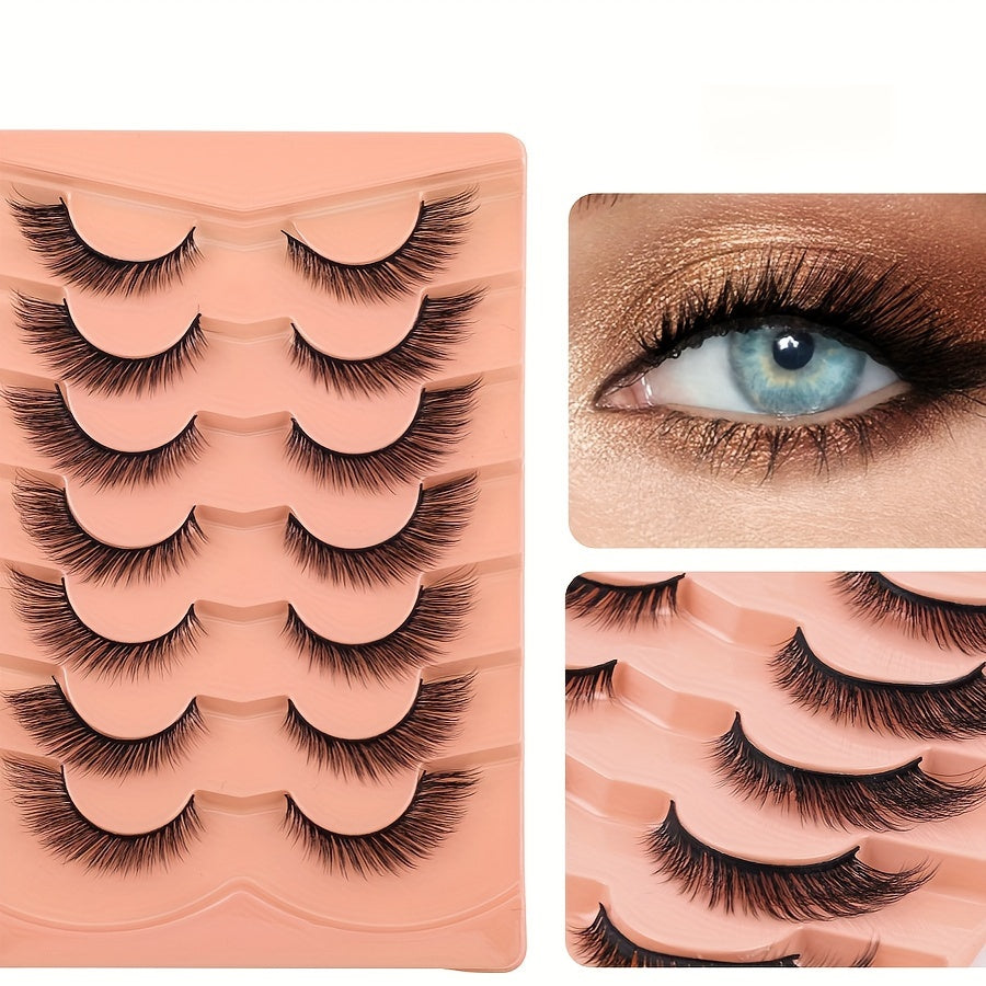 False Eyelashes Luxury 3D Plush Cat Eye Fox Eye False Eyelashes - Thick, Fluffy, Lightweight, Suitable for Beginners | Multiple Styles Reusable Eyelashes