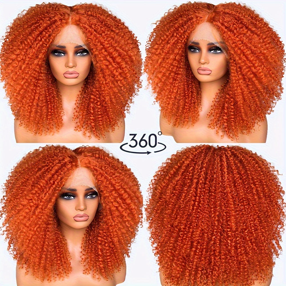 Chic Afro Kinky Curly Lace Front Wig for Women