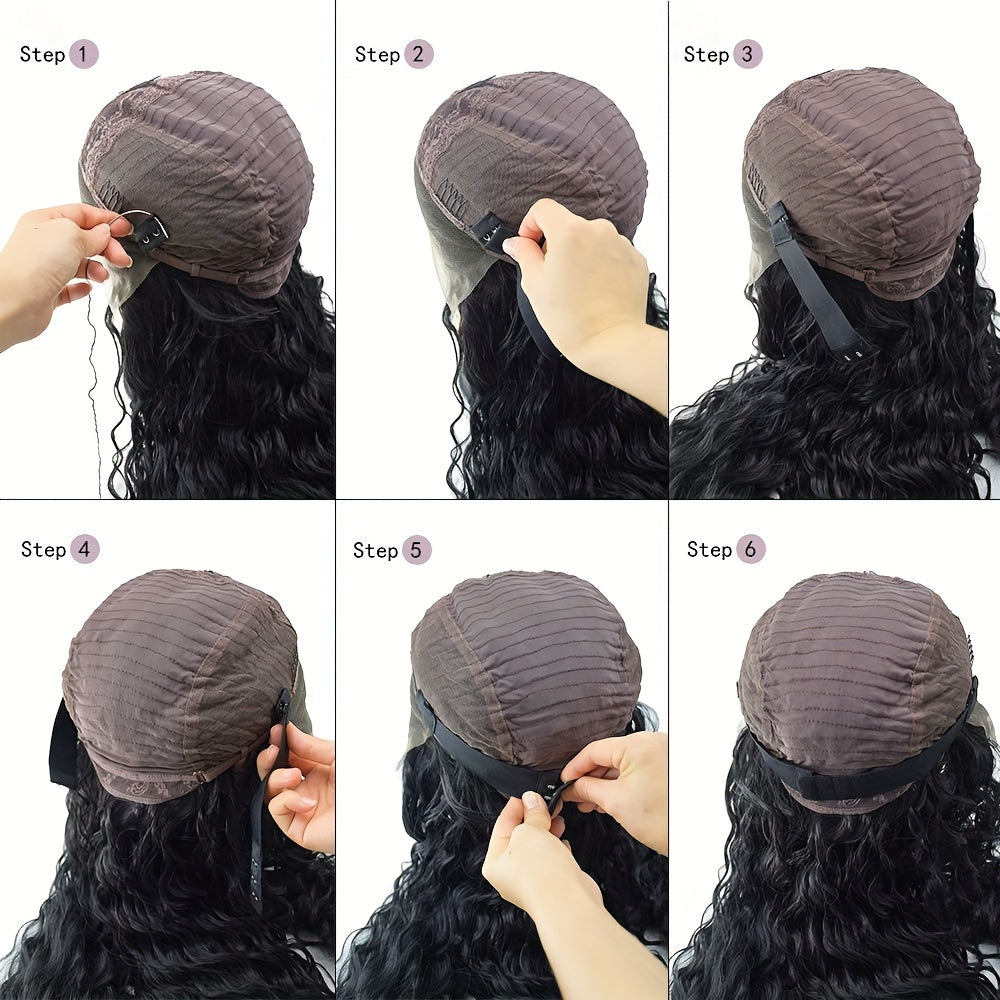 4PCS Wig Accessories, Adjustable Elastic Band, Adjustable Wig Straps With Hooks For Lace Front Wig
