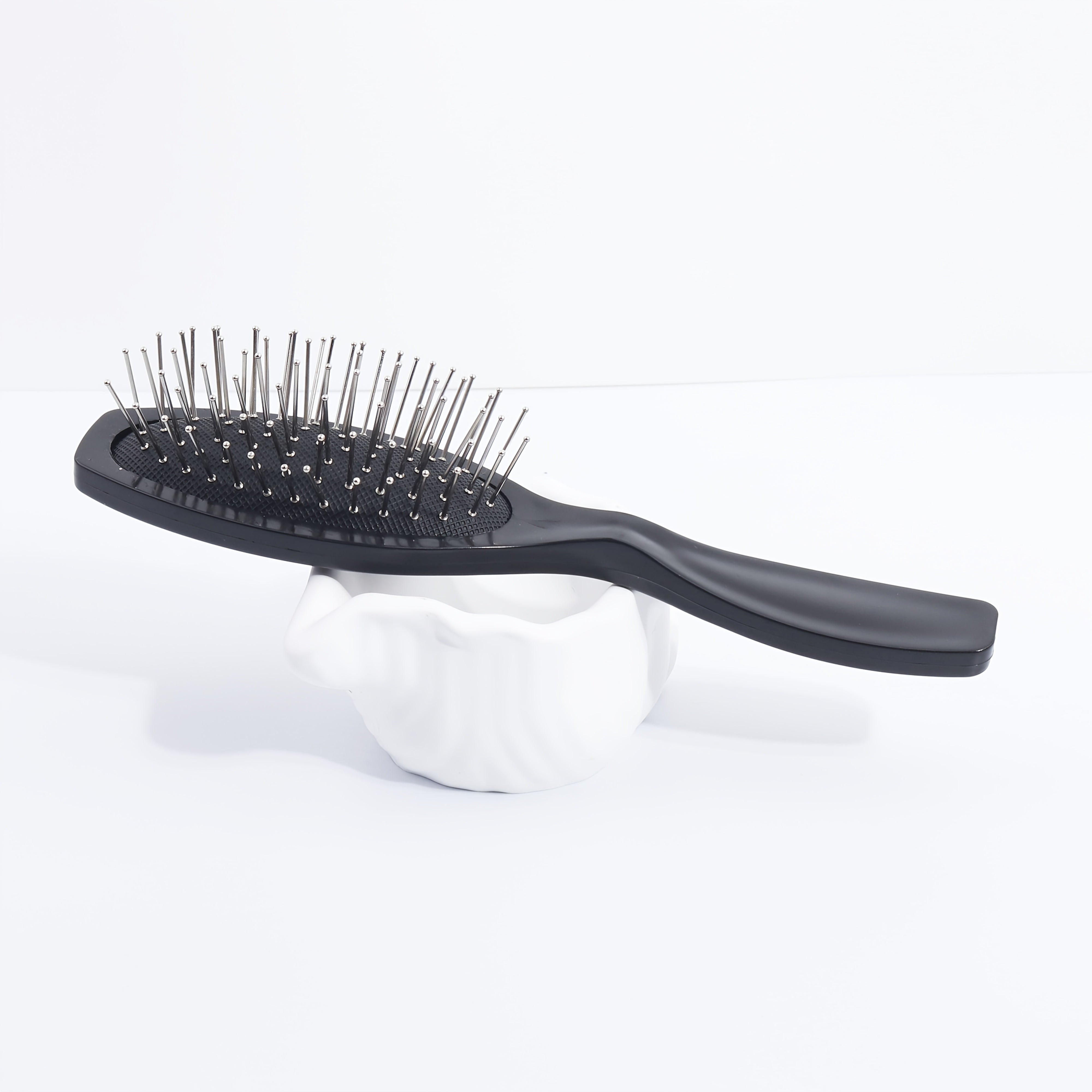 1pc Stainless Steel Needle Detangling Hair Brush