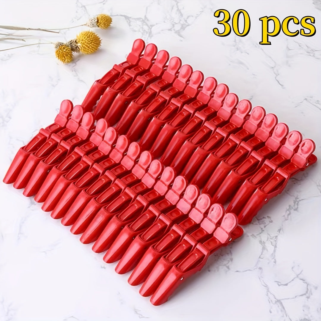 30pcs Vibrant Purple Plastic Hair Clips