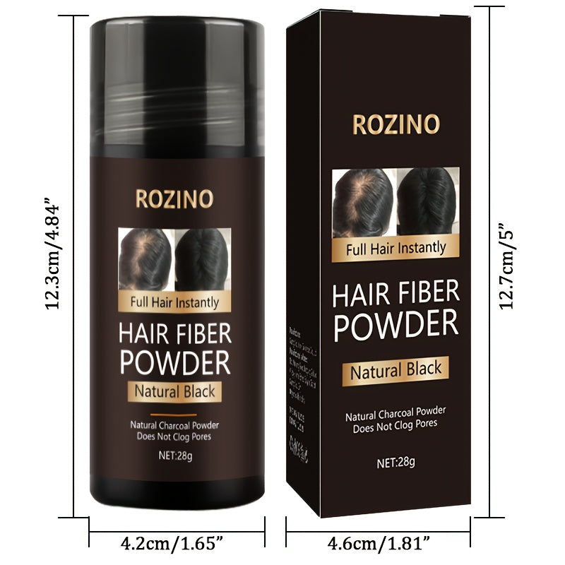 Rozino Hair Fiber Powder - Instantly Thicker Fuller Hair for Men & Women