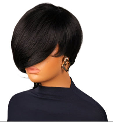 Elegant 10" Glueless Pixie Cut Wig