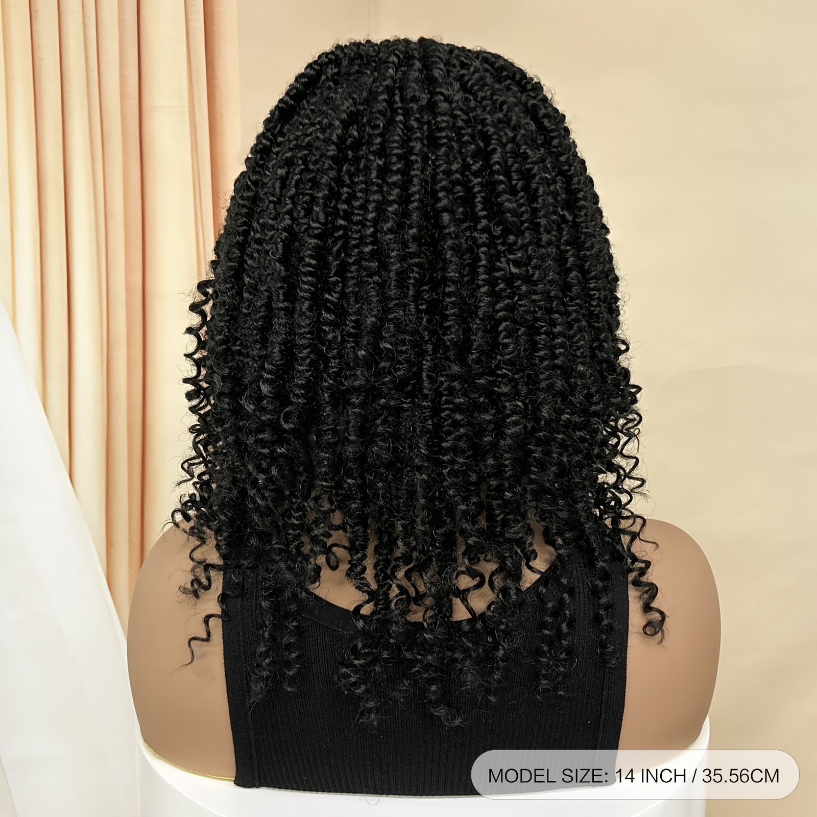 Chic 9x6 Lace Front Braided Wig with 200% Density - Fashionable Twisted Synthetic Braids for Women, Perfect for Daily Wear, Synthetic Braiding Wig