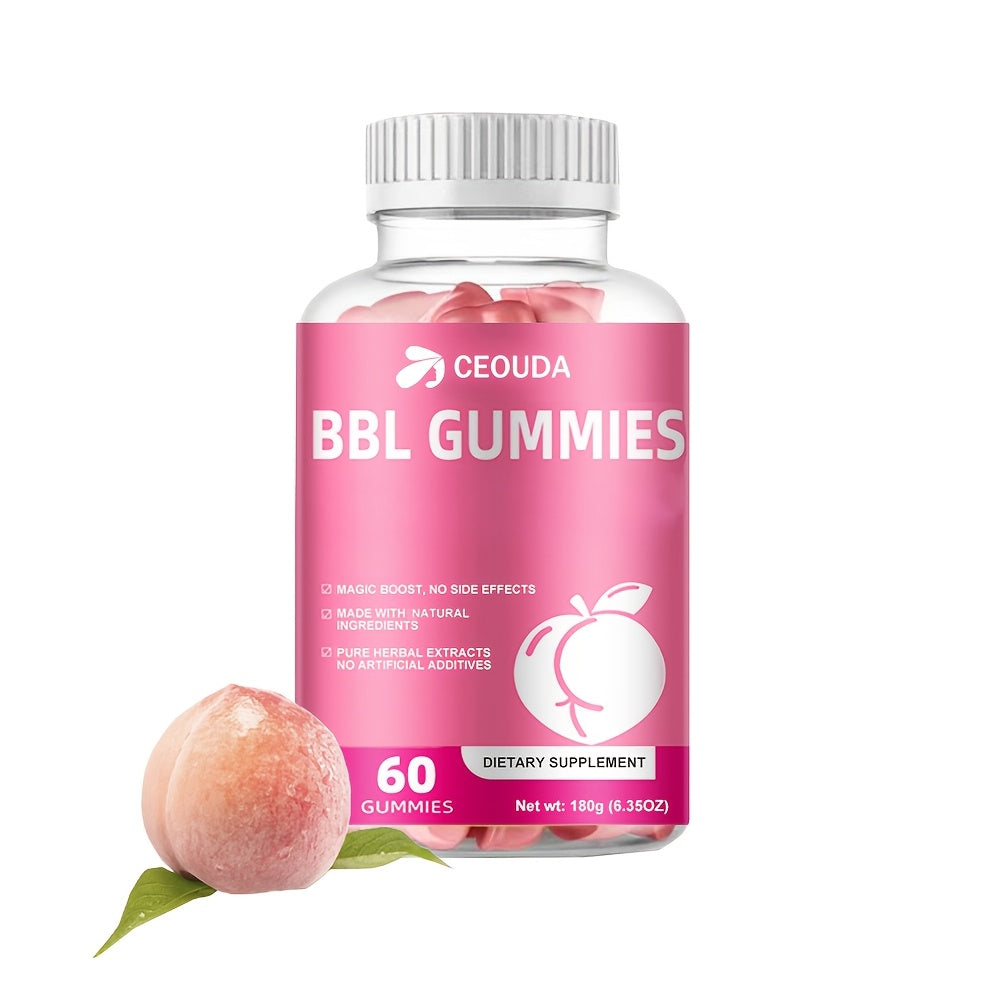 Multi-herbal Extracts Gummies For Women – Saw Palmetto, Yam, Fenugreek, – Delicious Peach Flavor, Convenient To Eat- 60 Gummies (30-Day Supply)
