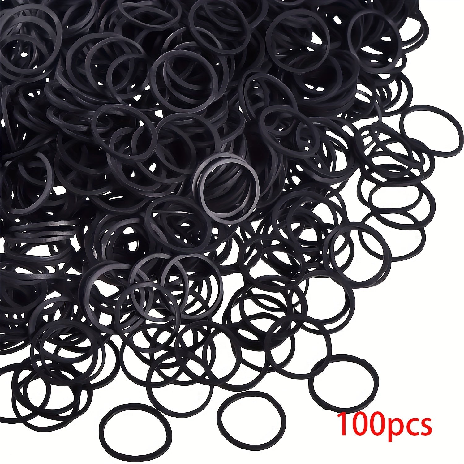 100pcs/200pcs Mini Rubber Bands Soft Elastic Bands for Women Hair Braids Hair