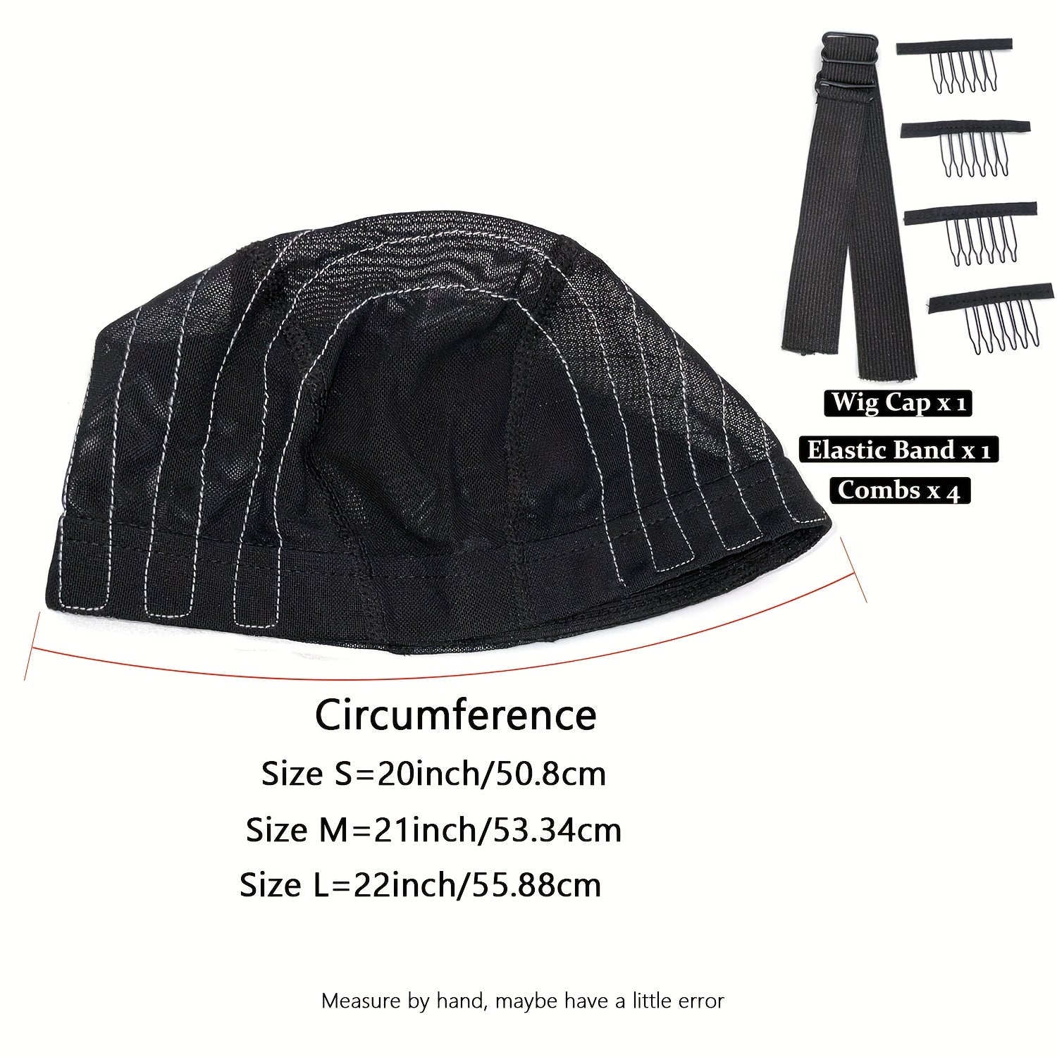 Wig Caps with Guideline Map for Wig Making