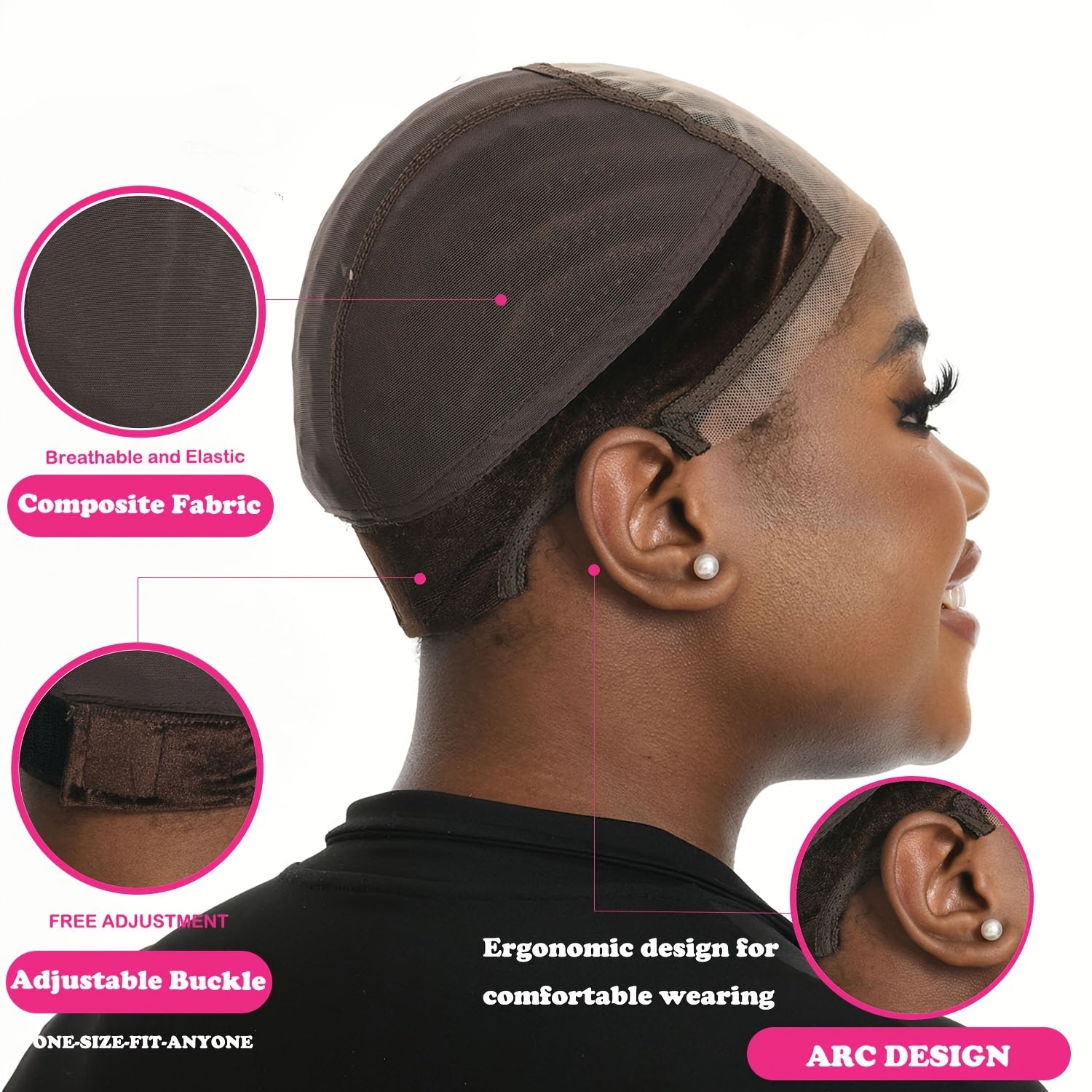 New Lace Wig Cap With Grip Band