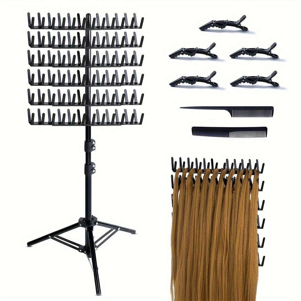 Adjustable Height 2-Side Hair Braiding Stand