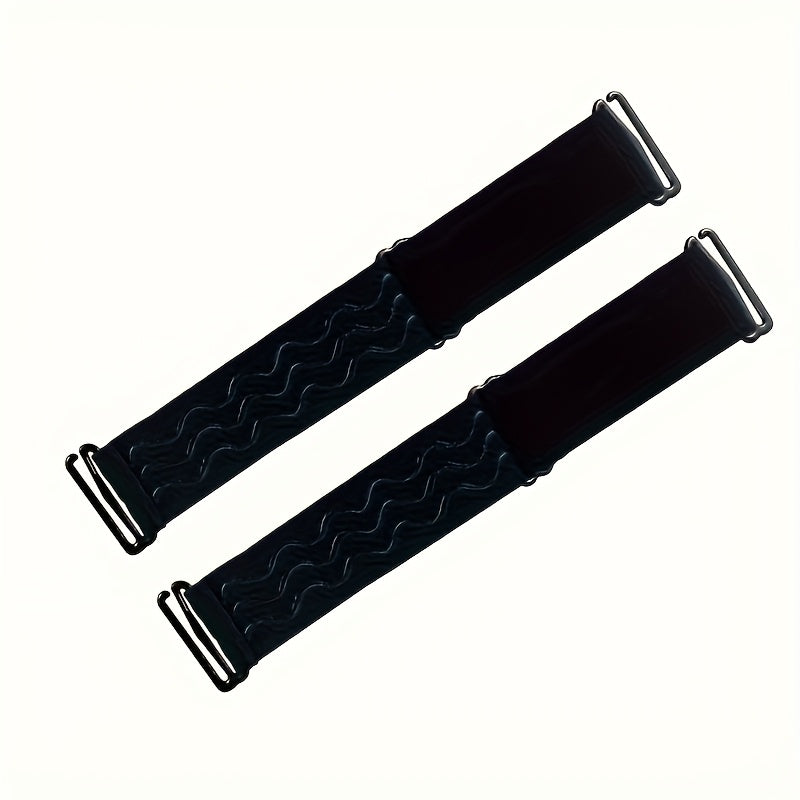 2pcs Adjustable Elastic Wig Band with Detachable Buckle, Non-slip
