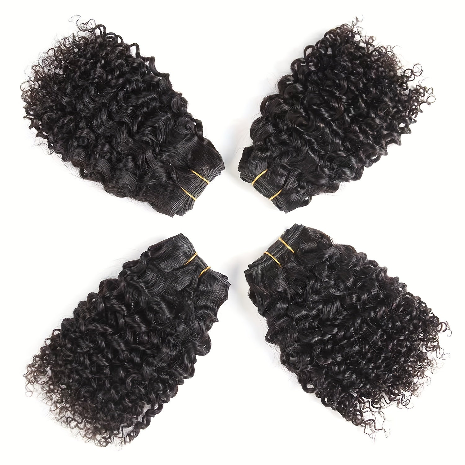 4 Unprocessed Virgin Hair Bundles 8inch