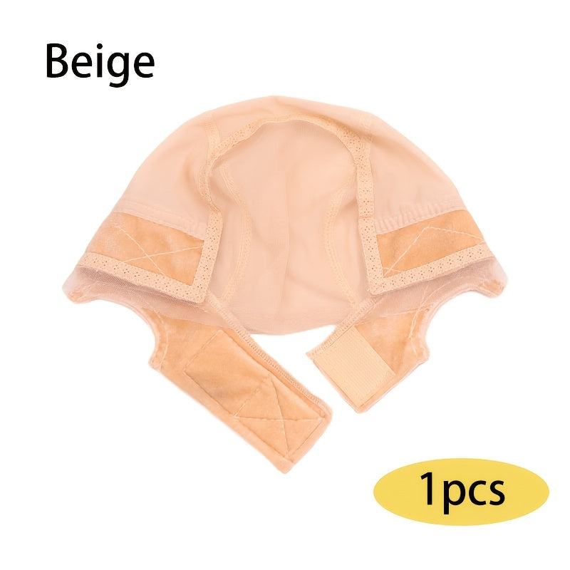Women'S Adjustable Non-Slip Lace Wig Cap with Ear Notches, Comfortable GripFleece Technology, Transparent 4x5 Headband for Silicone Wig Fixation