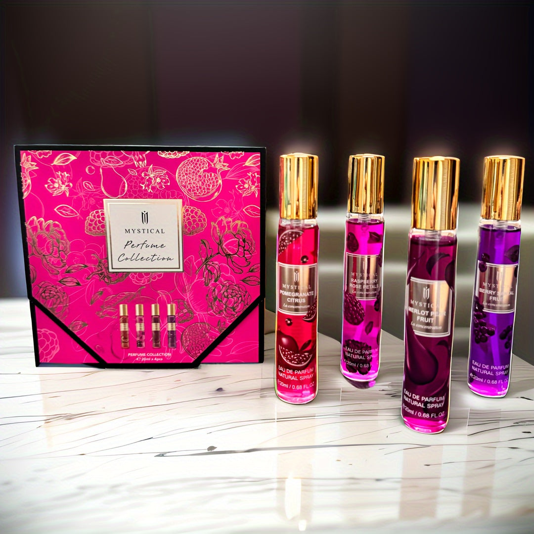 MYSTICAL Women'S Fragrance Gift Set, Mother'S Day, Holiday, Valentine'S Day Gift, Lasting Fresh Fruit Fragrance, Suitable For Daily Life, Dating And Gift Perfume, Let You Release The Unique Charm Of Women, Fragrance Does Not