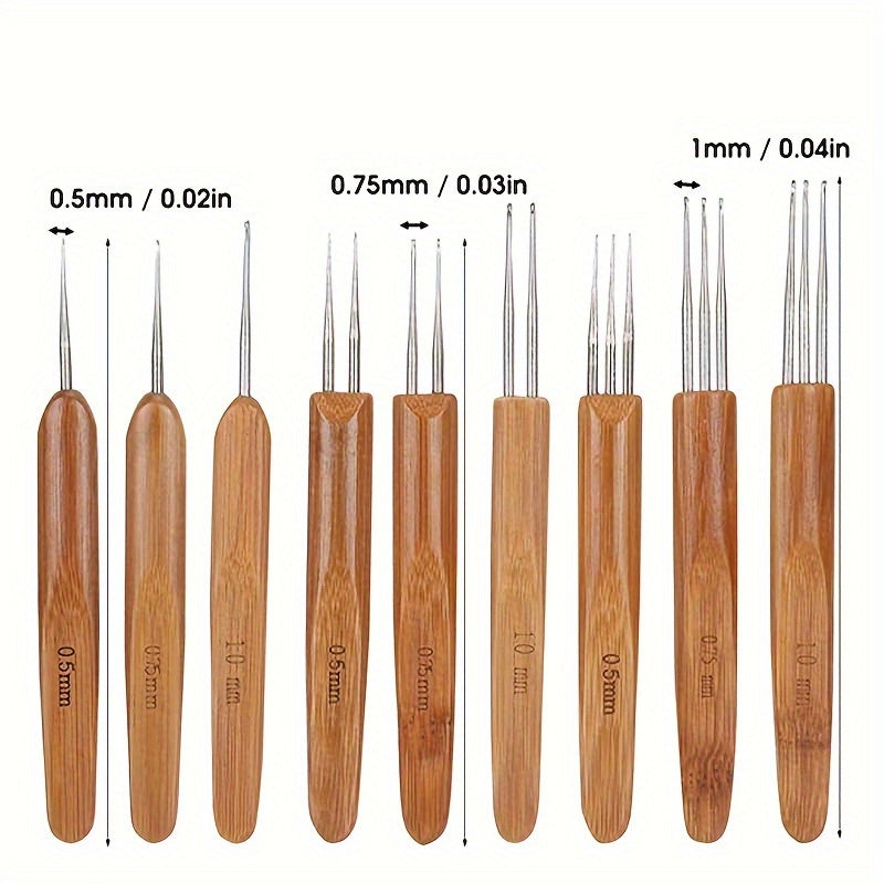 9Pcs/set Hair Crochet Hook Tool