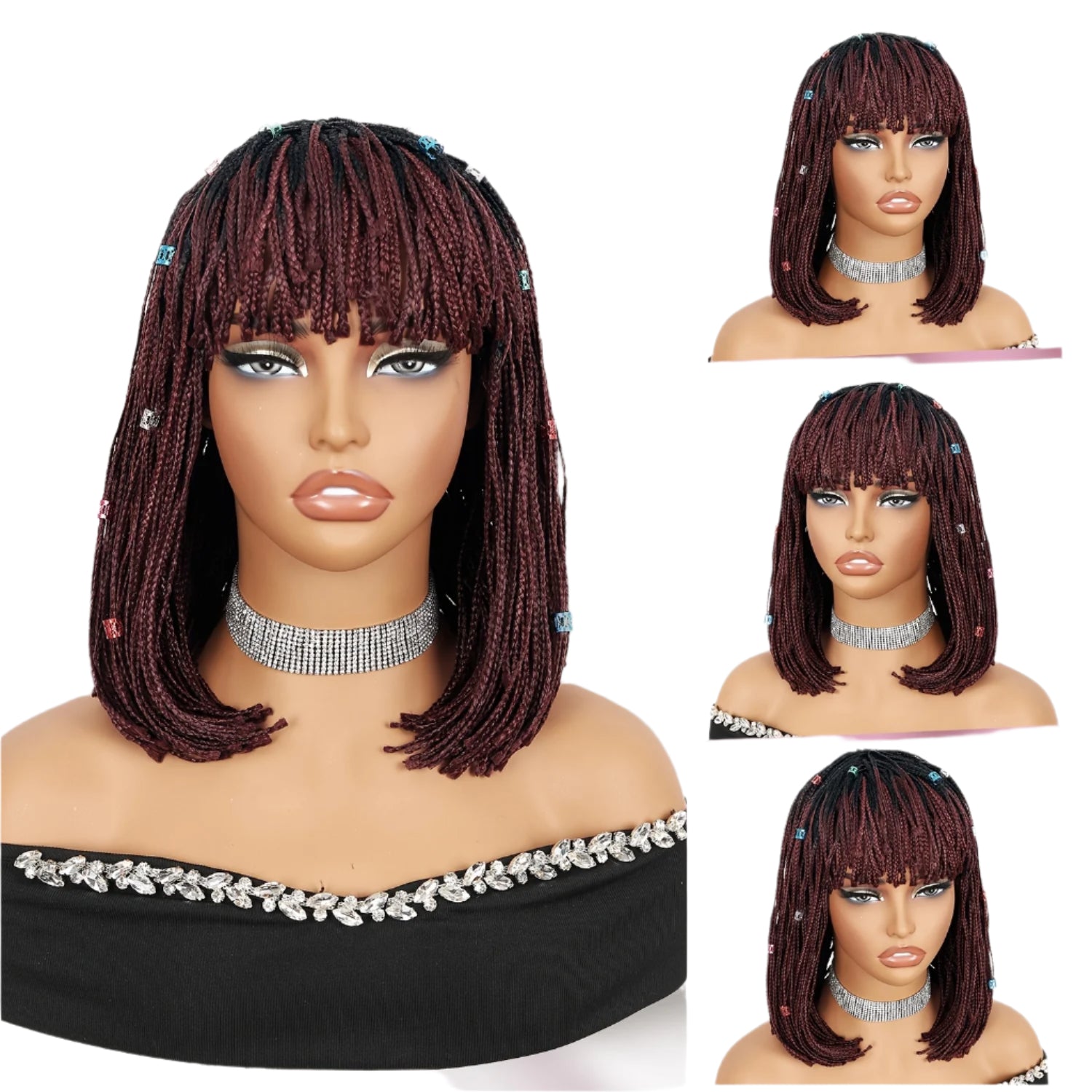 12" Braided Bob Wig