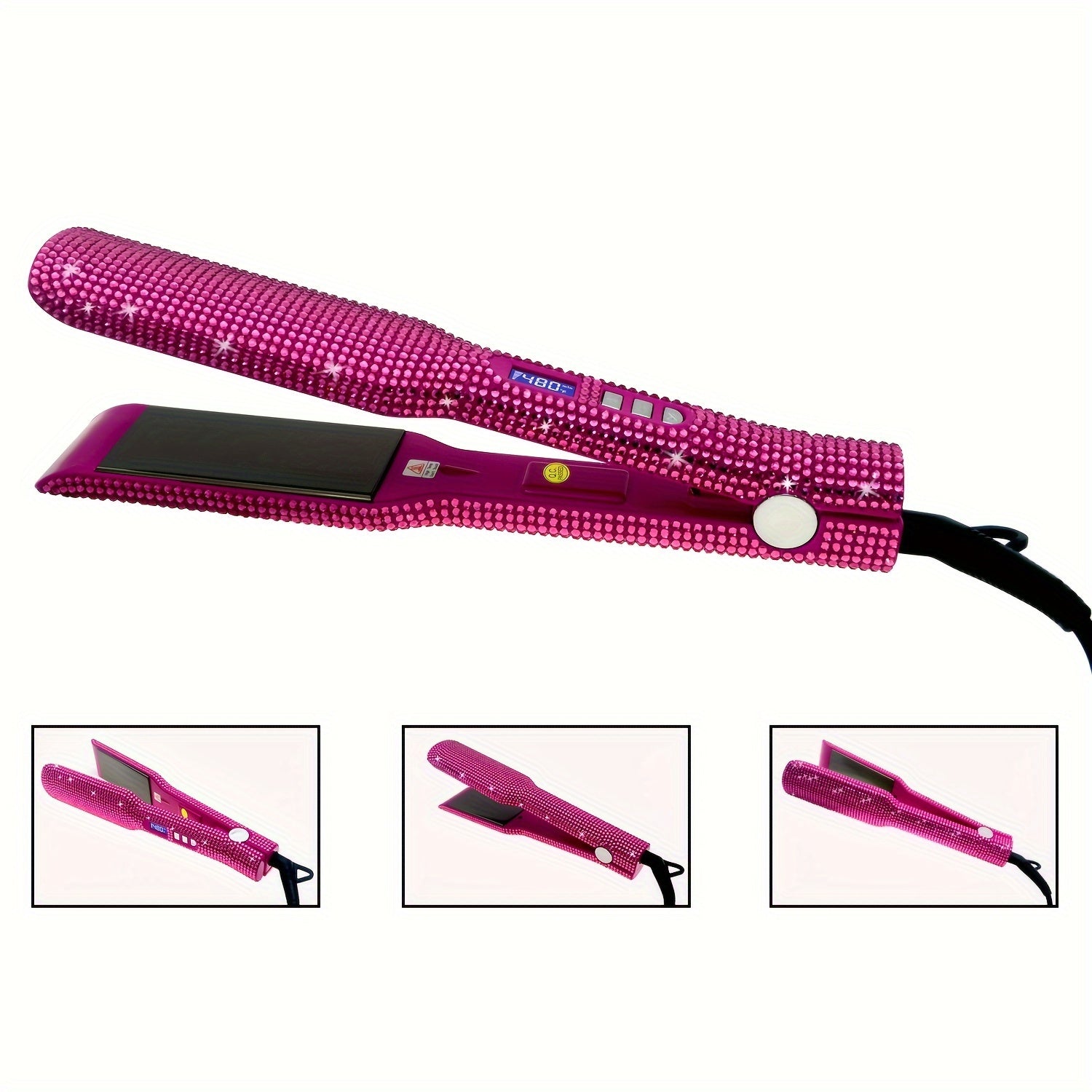 Professional Hair Straightener Flat Iron, 1.7 Inch Titanium Flat Iron