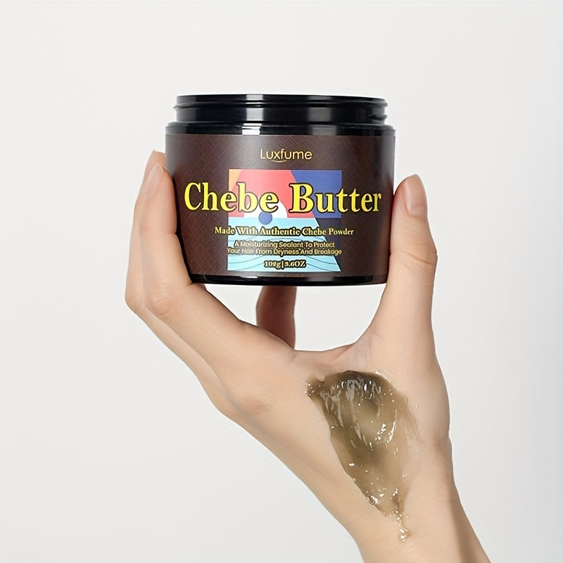 2pcs LuxeChebe Butter Hair Mask - Natural Ingredients for Deep Moisturization, Strengthens & Softens - Ideal for Kinky Hair, Suitable for All Types, Cream Formula