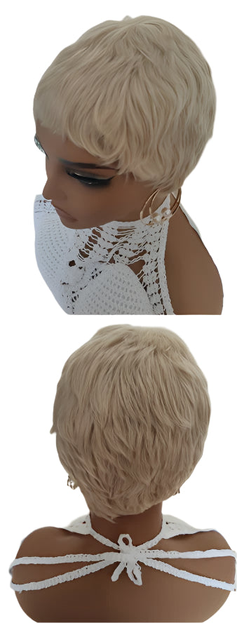 White Pixie Cut Wig