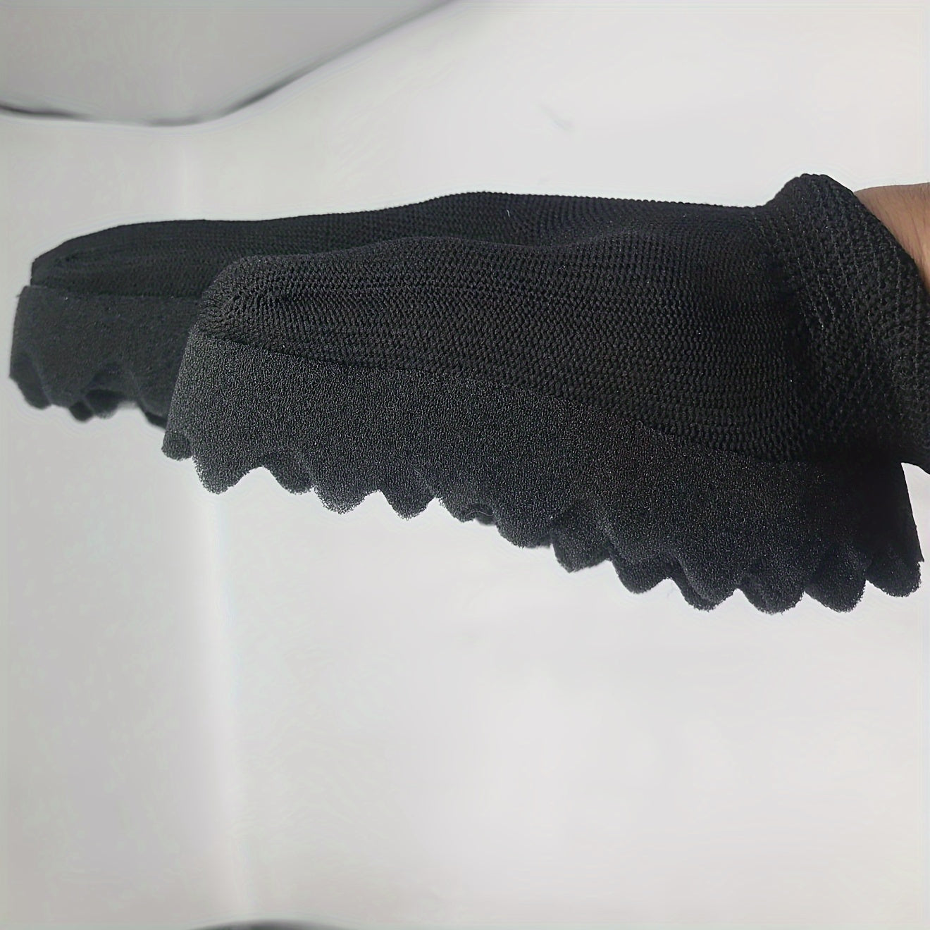 1PC Sponge Scrubbers Black Curling Gloves Styling Gloves Curling Sponge Hairdressing Tools Sponge Gloves