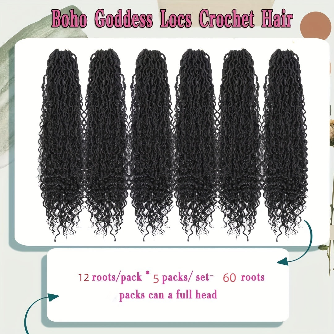 6 Packs Women'S High Temperature Fiber Synthetic Crochet Hair