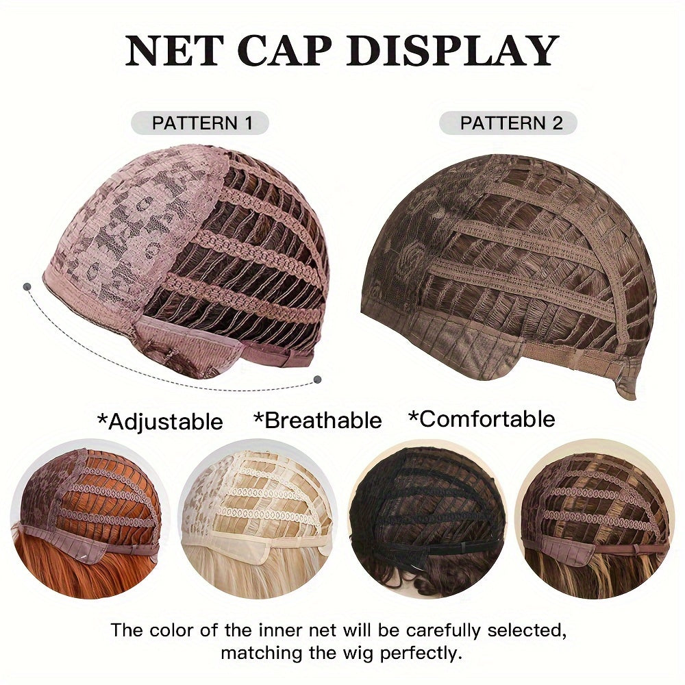 Women's Elegant Loose Wave Wig - Tang Long Fiber, 130% Density, Comfortable Rose Net Cap, Naturalistic Look & Feel, Versatile Styling Options