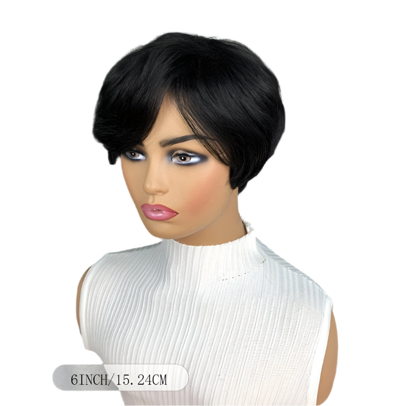 Elegant Natural Black Straight Bob Wig