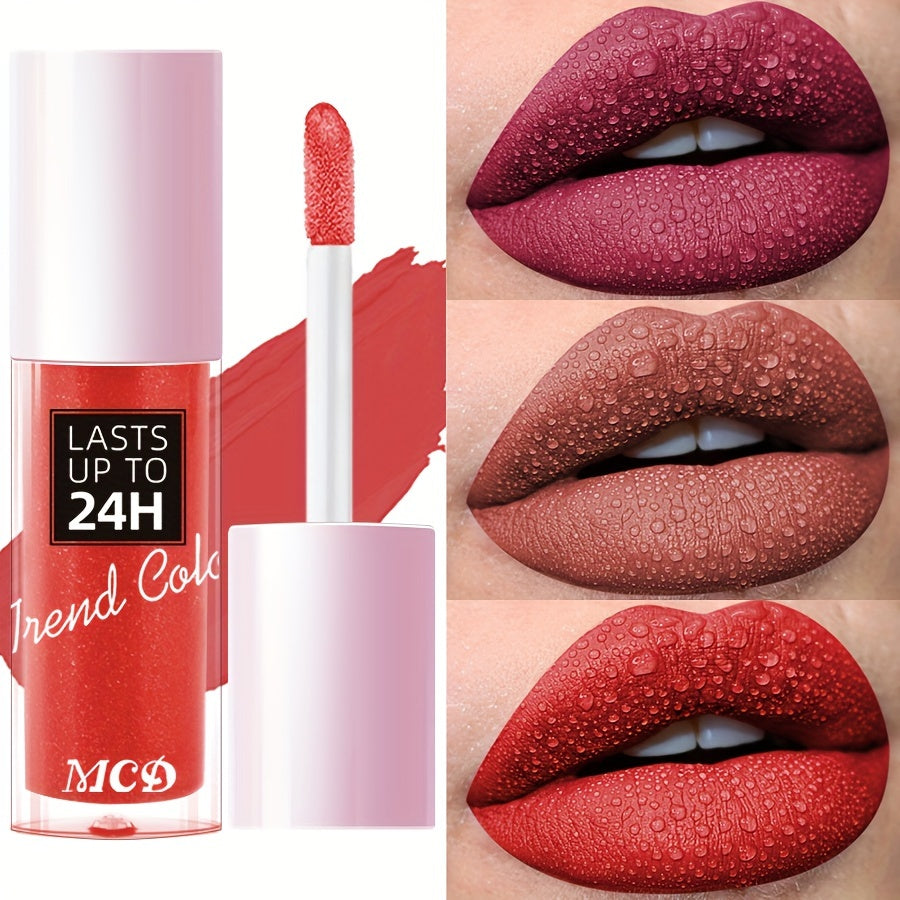 Long-Lasting Waterproof Lip Glaze - Matte Finish, Moisturizing Liquid Lipstick in Vibrant Colors (Black, Red, Purple, Blue, Green, Pink) for All Skin Types