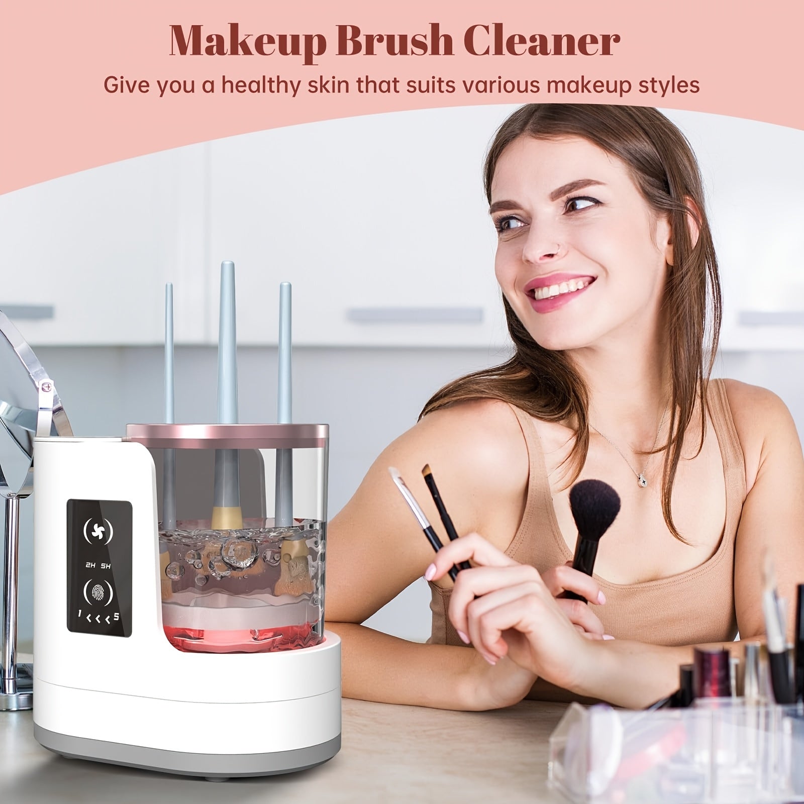 2-in-1 Electric Makeup Brush Cleaner & Dryer