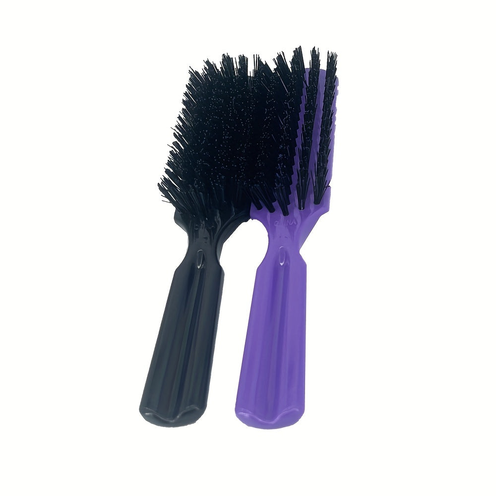 Plastic Handle Nylon Bristle Brush Hairdressing Comb Designed For All Hair Types