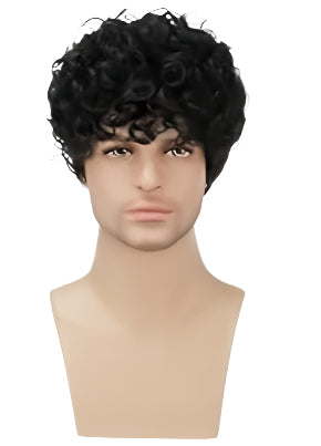 Men's 6-Inch Afro Curly Wig