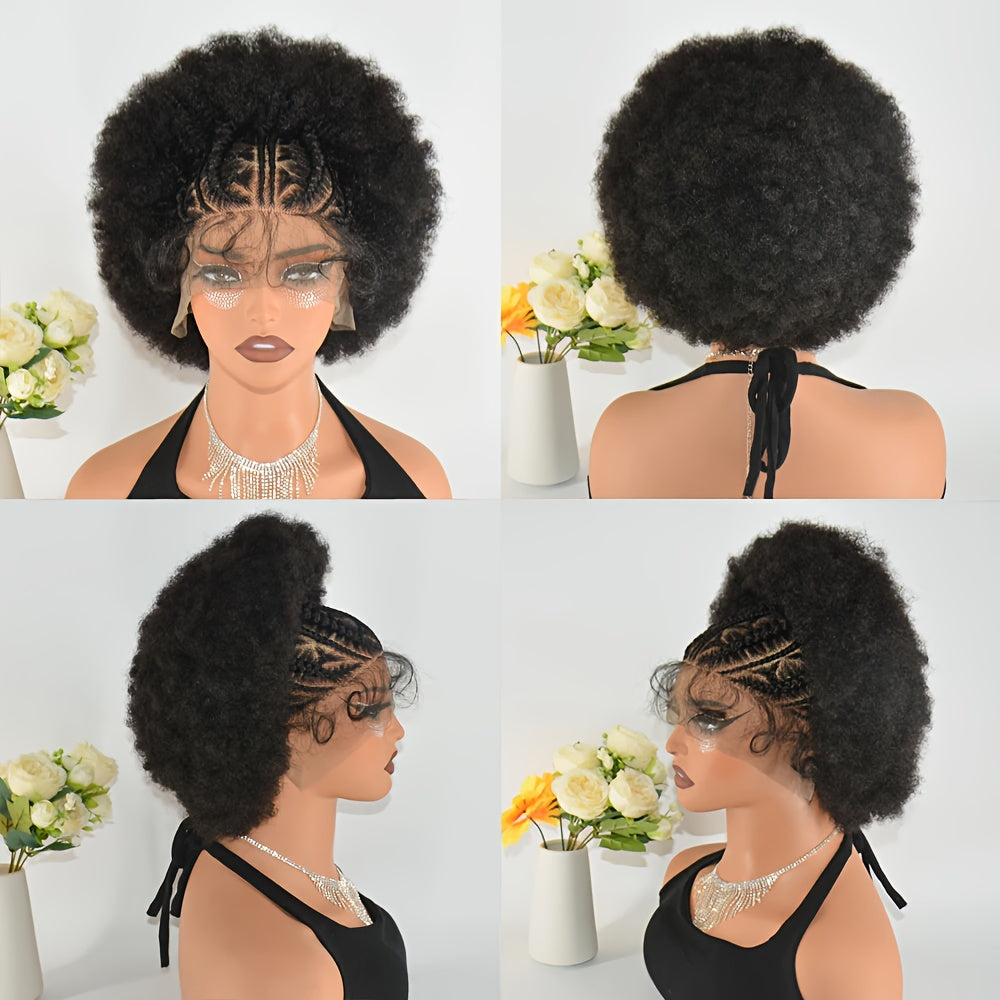 Afro Kinky Curly 13x6 Lace Front Wig for Women - 180% Density