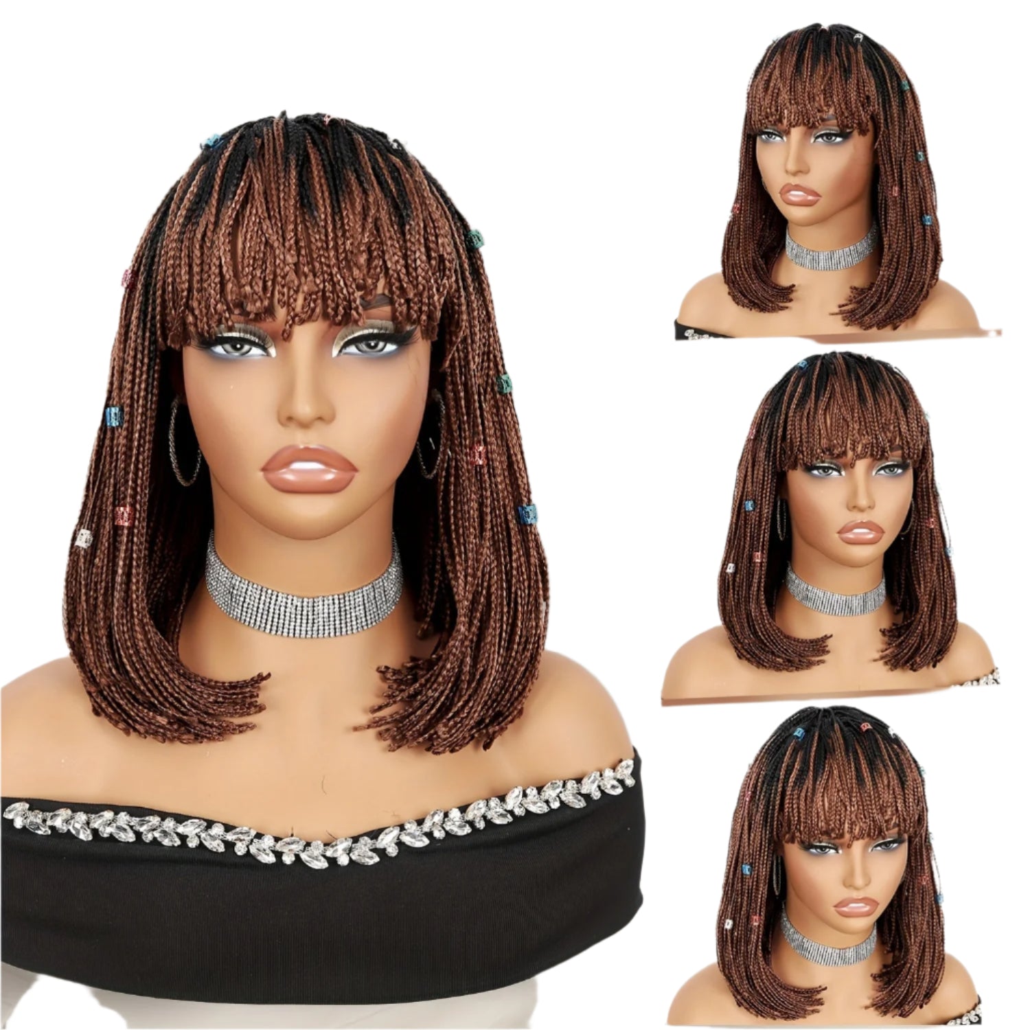 12" Braided Bob Wig