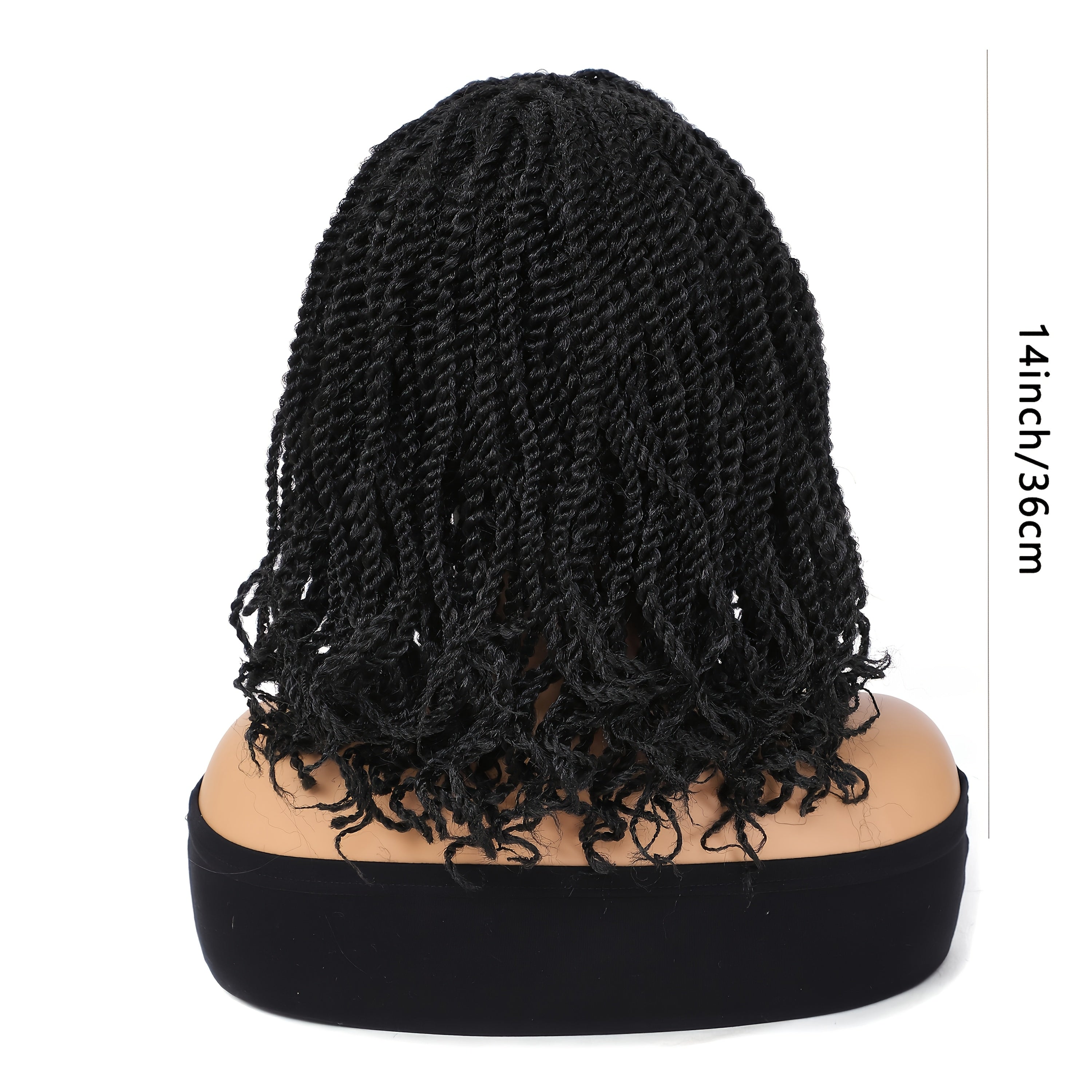 Short Box Braided Bob Wig for Women-African Box Braids Wig