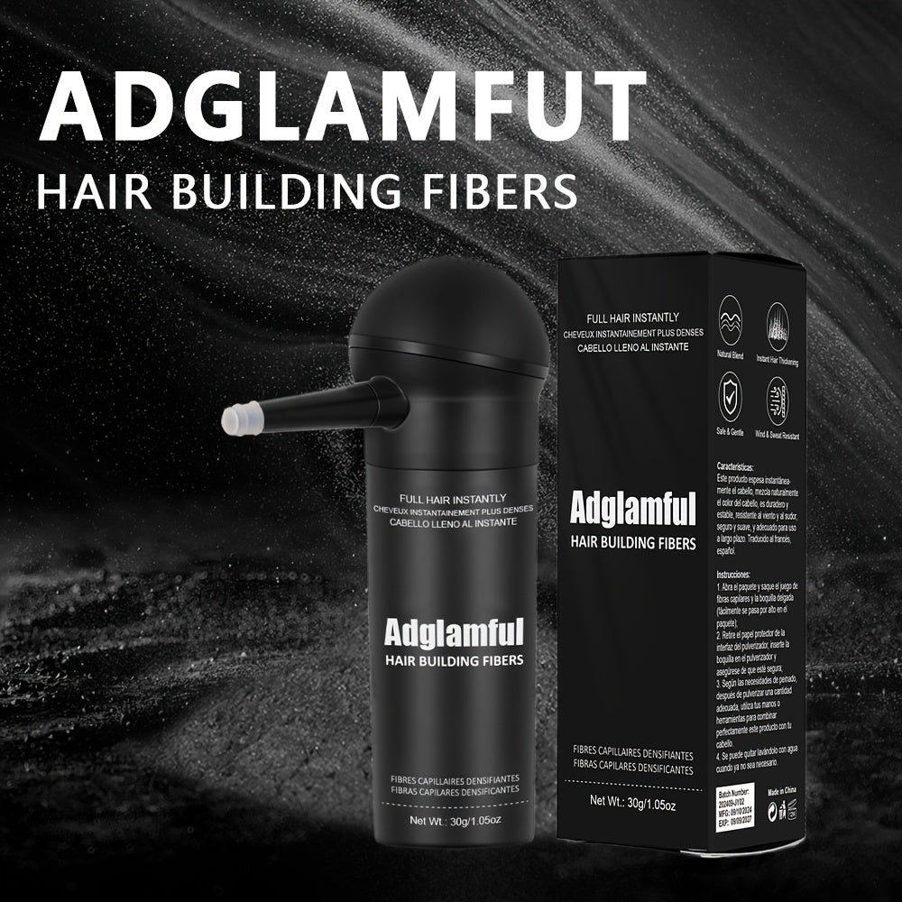 Adglamful 2pcs 30G Integrated Fiber Powder for Long-Lasting Styling